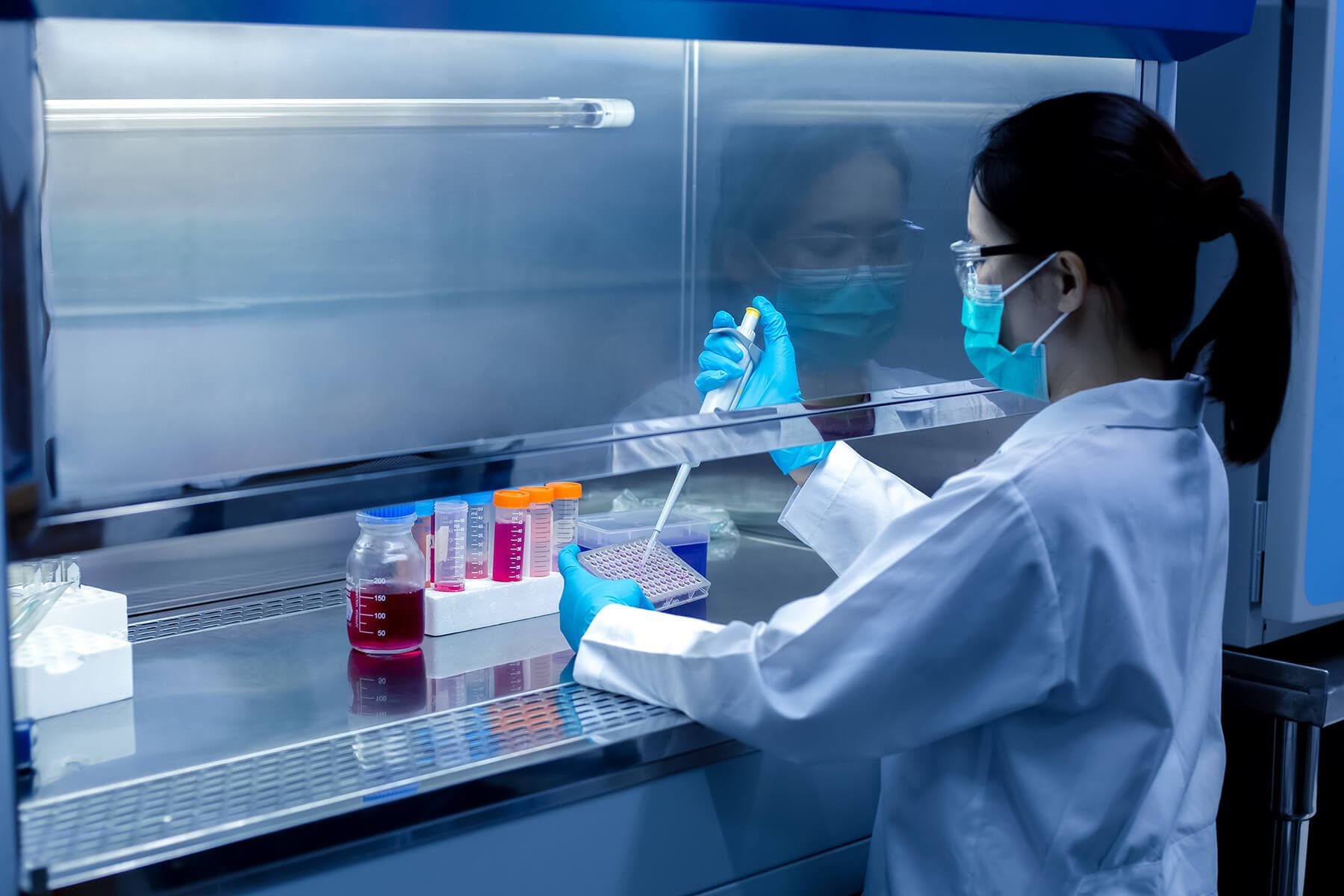Laboratory testing environment.